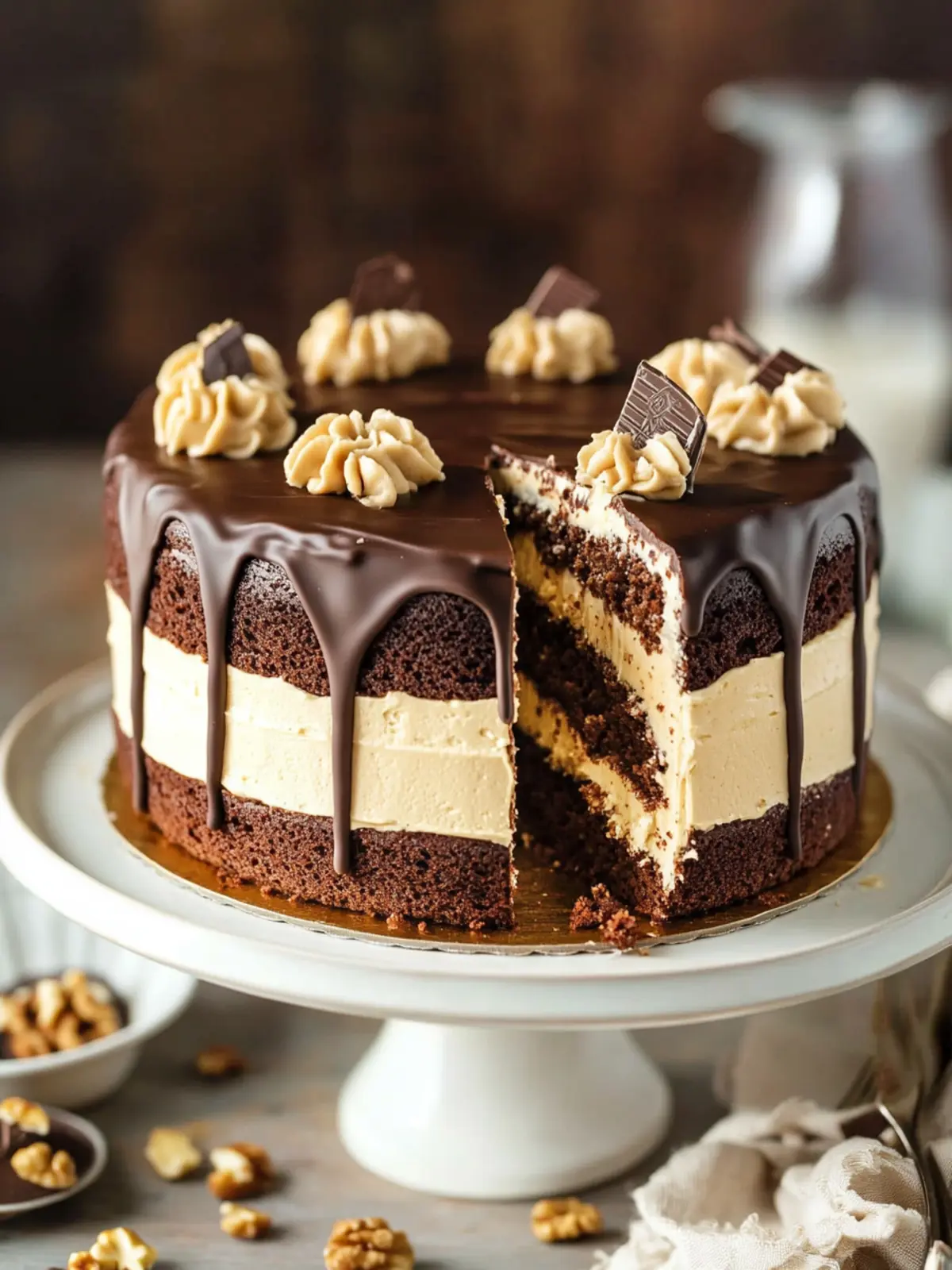 Decadent Peanut Butter Chocolate Layer Cake to Indulge Your Cravings 2 Peanut Butter Chocolate Layer Cake