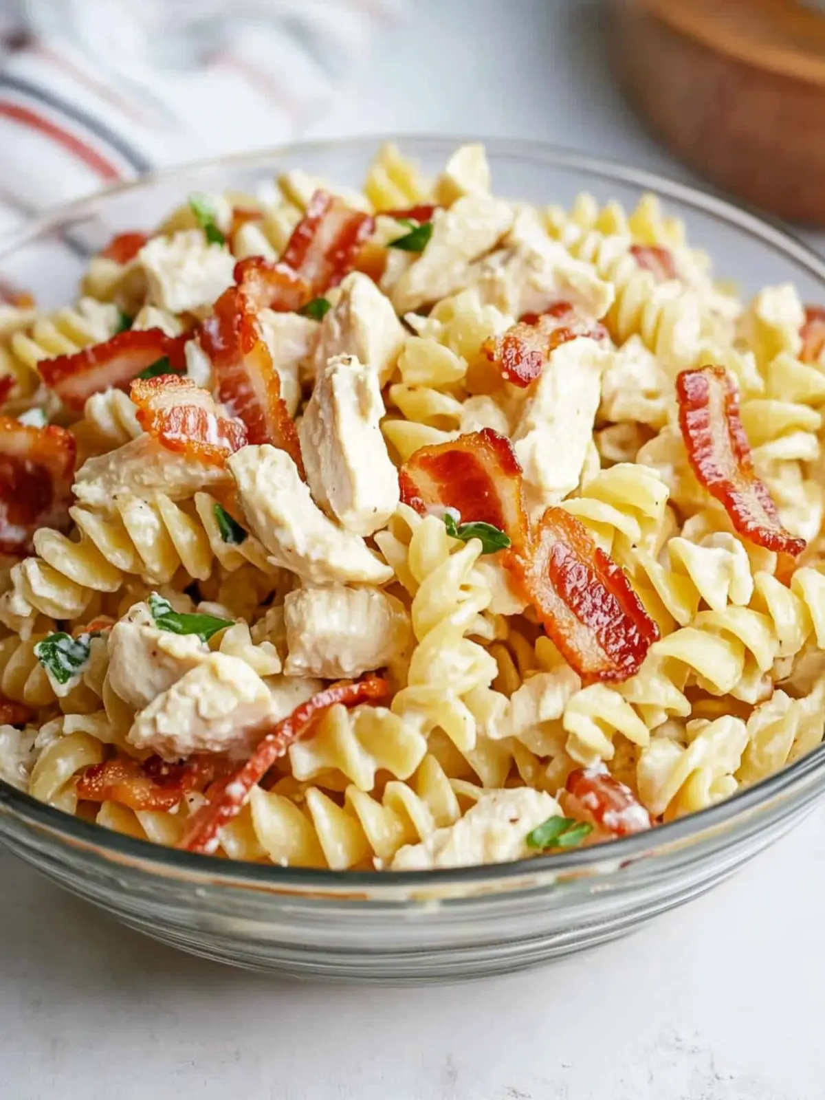 Ultimate Chicken Bacon Ranch Pasta Salad for Home Chefs 2 Chicken Bacon Ranch Pasta Salad