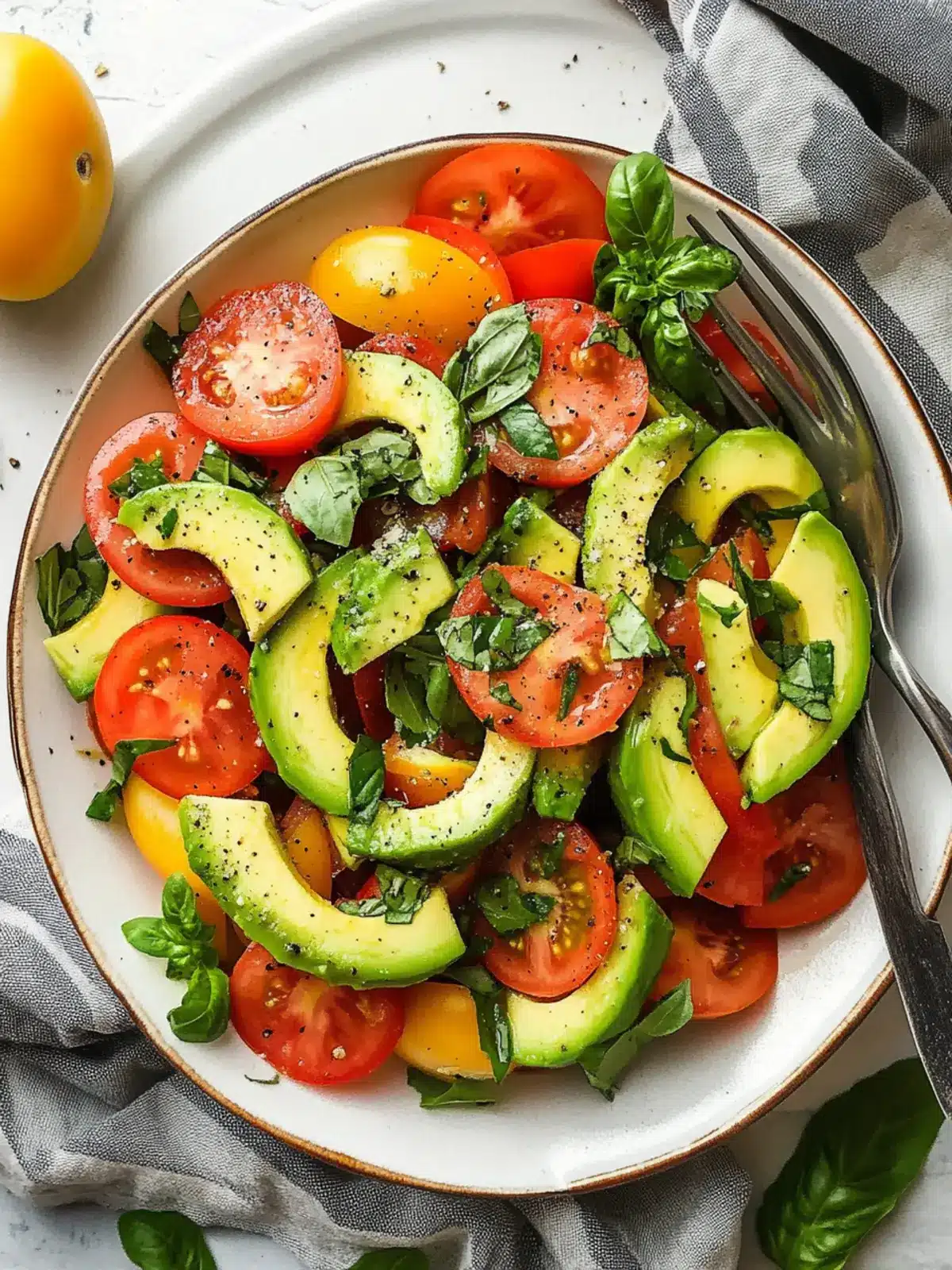 Simple Tomato and Avocado Salad for a Fresh Flavor Boost 4 Simple Tomato and Avocado Salad
