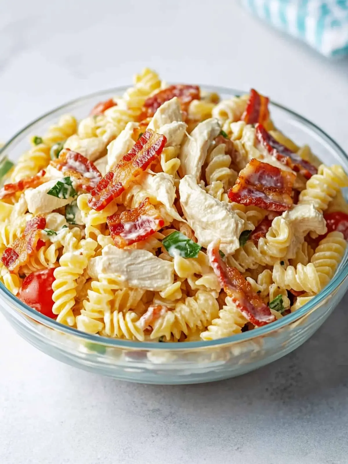 Irresistible Chicken Bacon Ranch Pasta Salad for Easy Meals 2 Chicken Bacon Ranch Pasta Salad