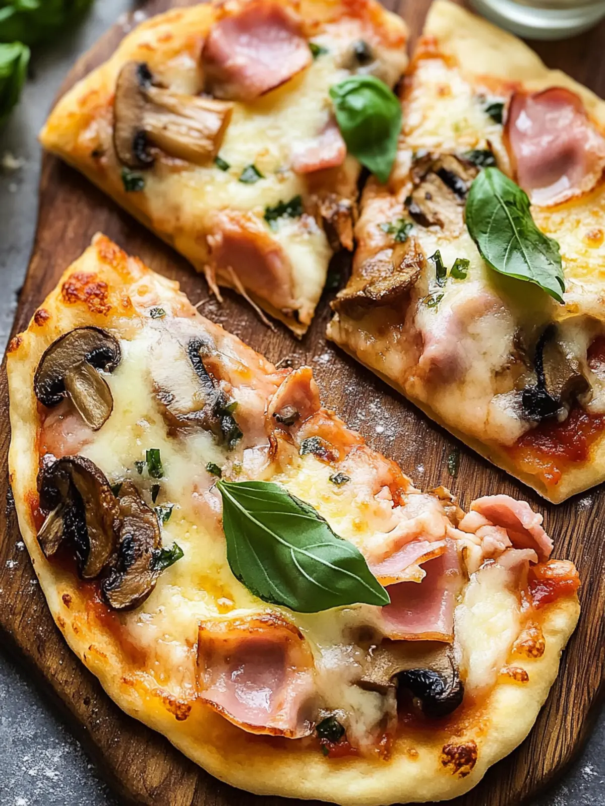 Ham and Mushroom Naan Bread Pizza That'll Wow Your Taste Buds 5 Ham and Mushroom Naan Bread Pizza