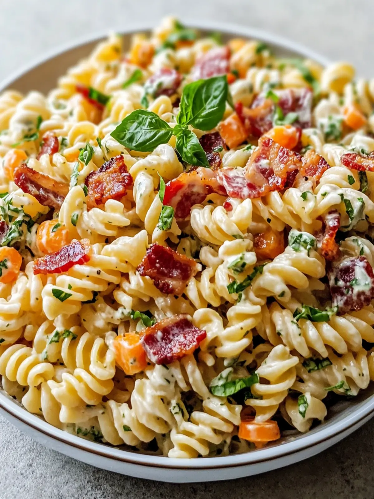 Bacon Ranch Pasta Salad: A Flavor-Packed Homemade Delight 2 Bacon Ranch Pasta Salad