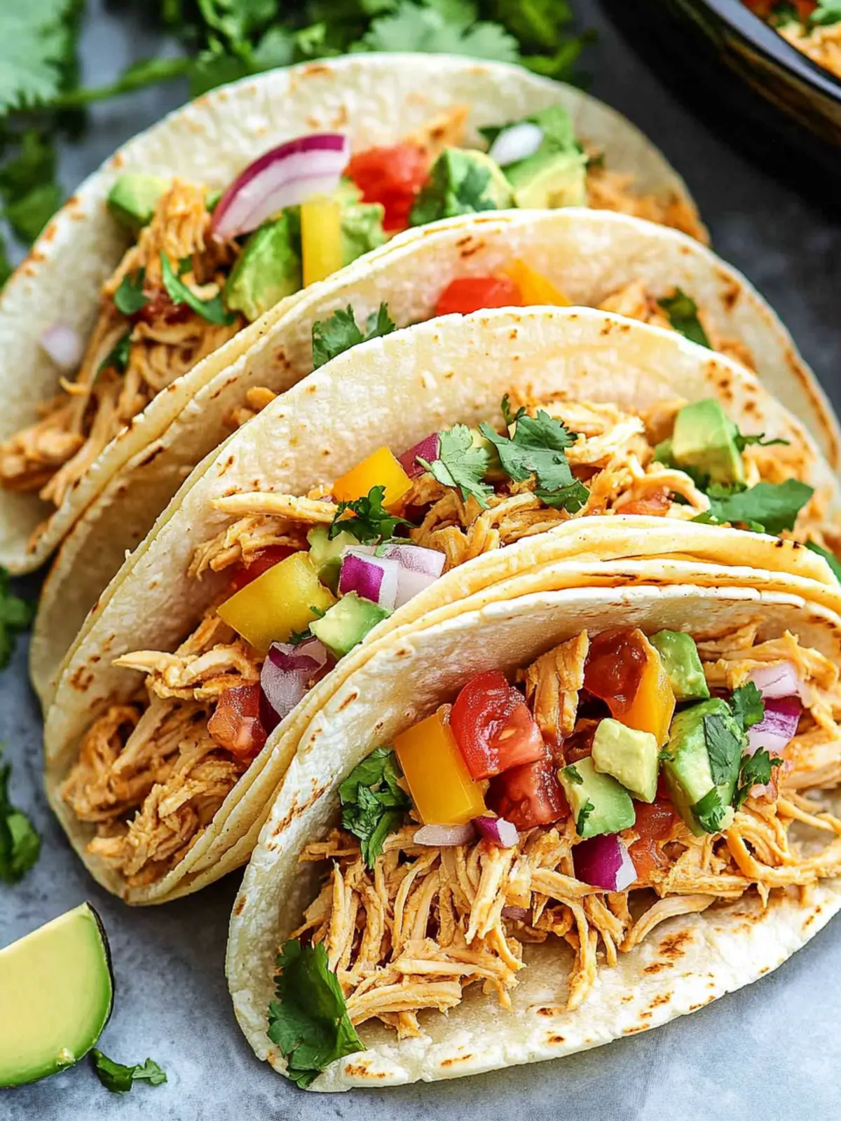 Easy Crockpot Chicken Tacos: Flavor-Packed Dinner Delight 4 Crockpot Chicken Tacos