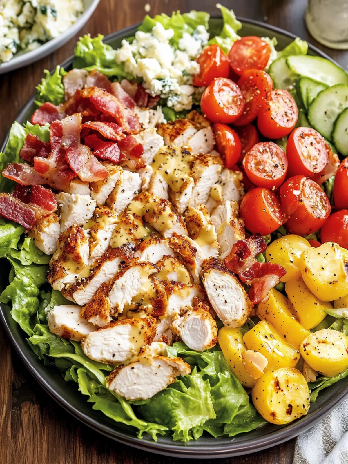 Delicious Cobb Salad with Chicken and Bacon You’ll Love 3 Cobb Salad with Chicken and Bacon