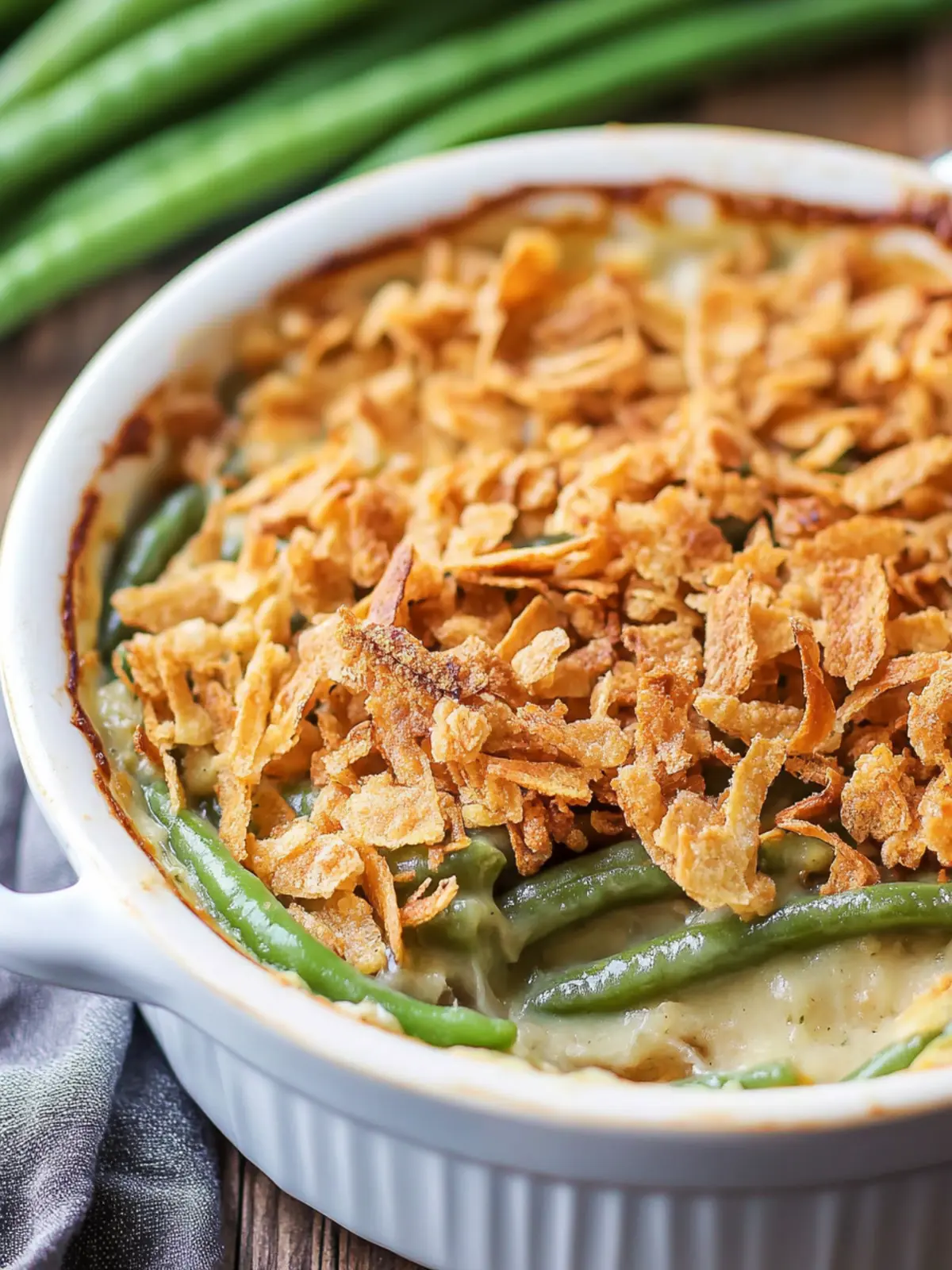 Irresistible Green Bean Casserole for Cozy Family Gatherings 2 Green Bean Casserole