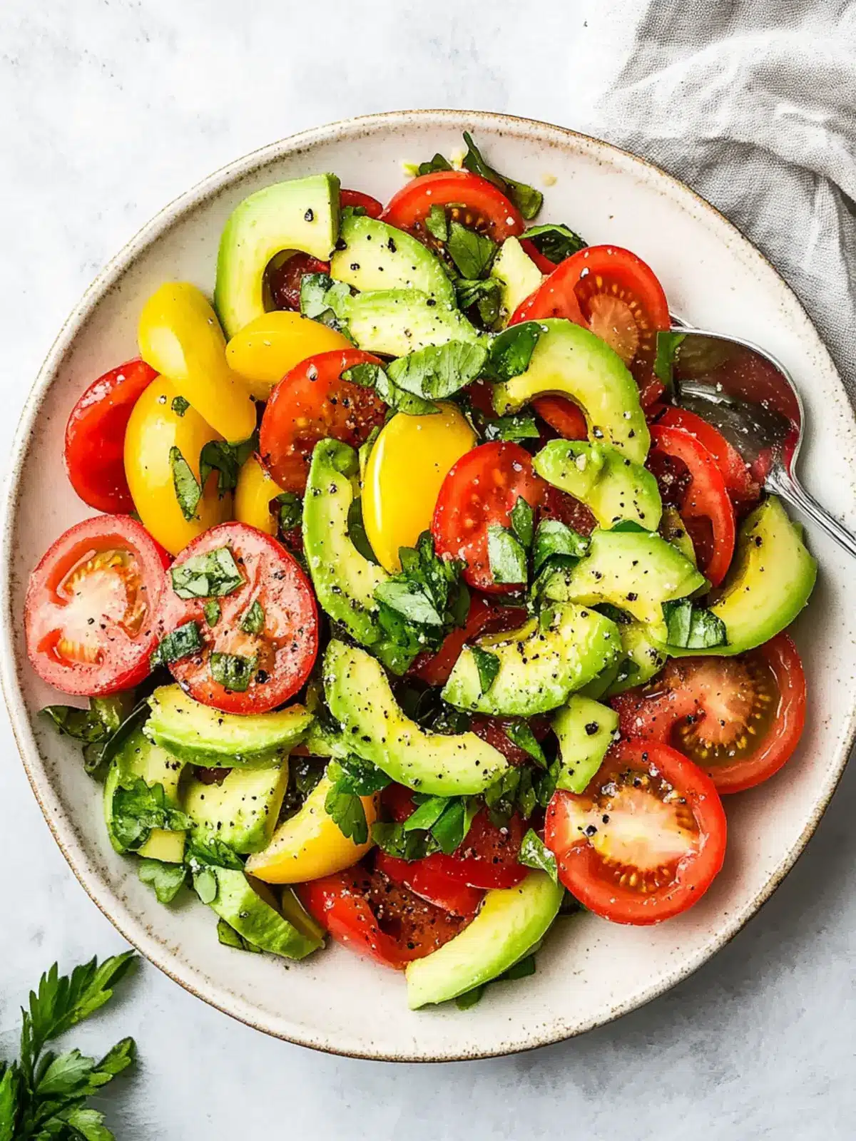 Vibrant Simple Tomato and Avocado Salad to Brighten Your Day 2 Simple Tomato and Avocado Salad