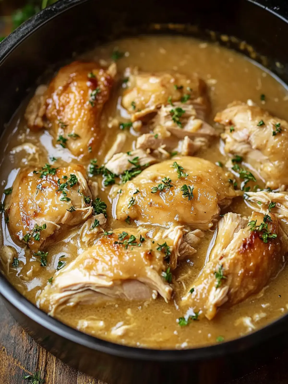 Savory Crockpot Chicken & Gravy Perfect for Busy Nights 4 Crockpot Chicken & Gravy