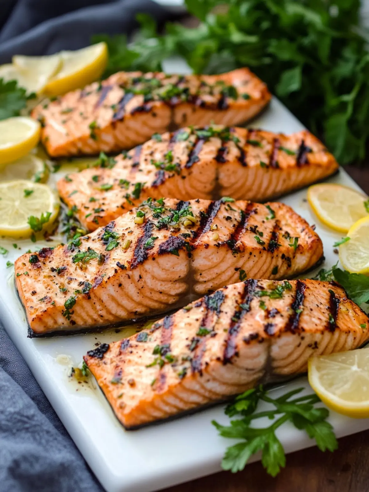 Lemon Garlic Herb Grilled Salmon for a Flavorful Feast 4 Lemon Garlic Herb Grilled Salmon