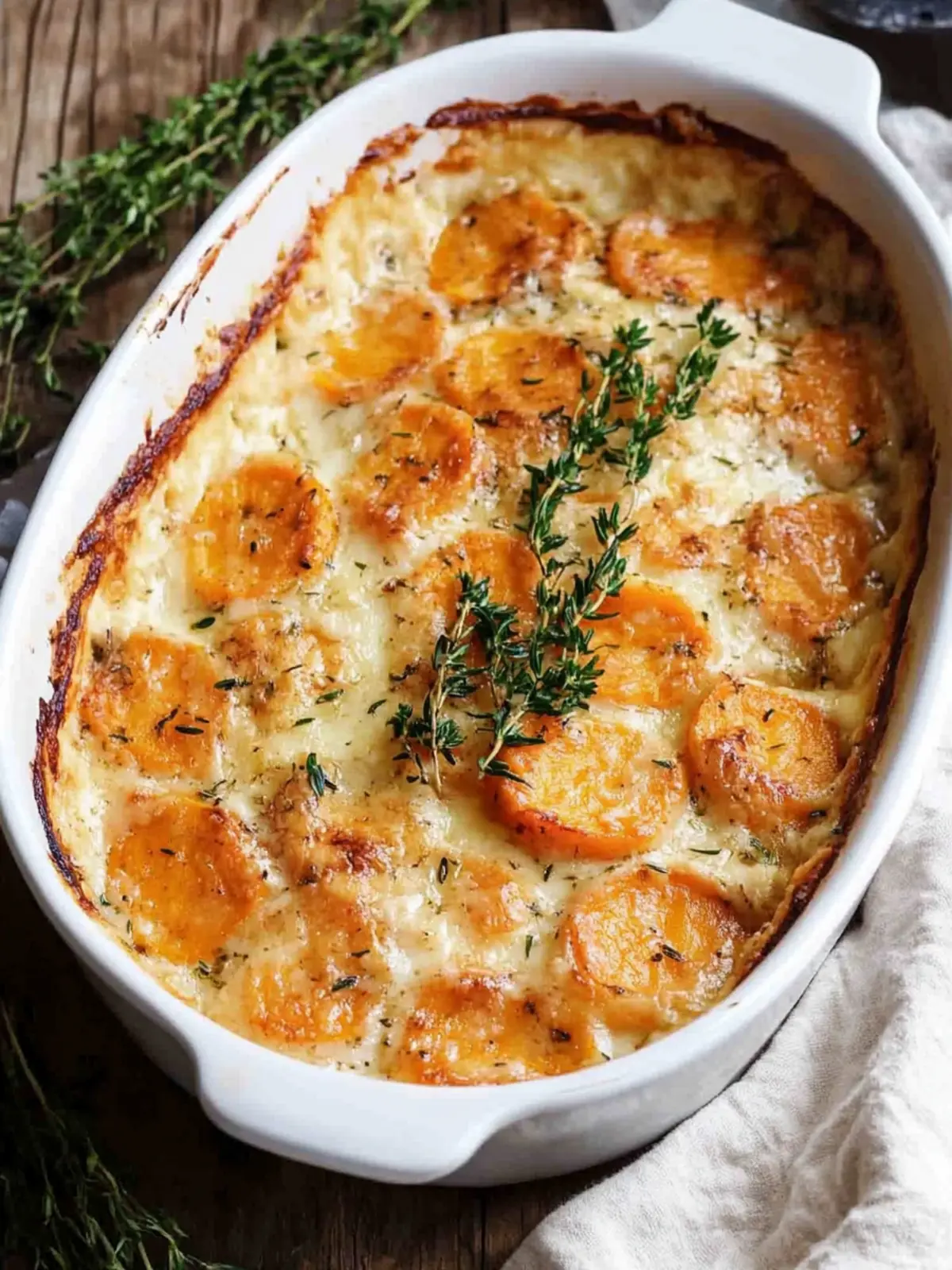 Decadent Scalloped Sweet Potatoes with Gruyere Cheese Delight 2 Scalloped Sweet Potatoes with Gruyere Cheese
