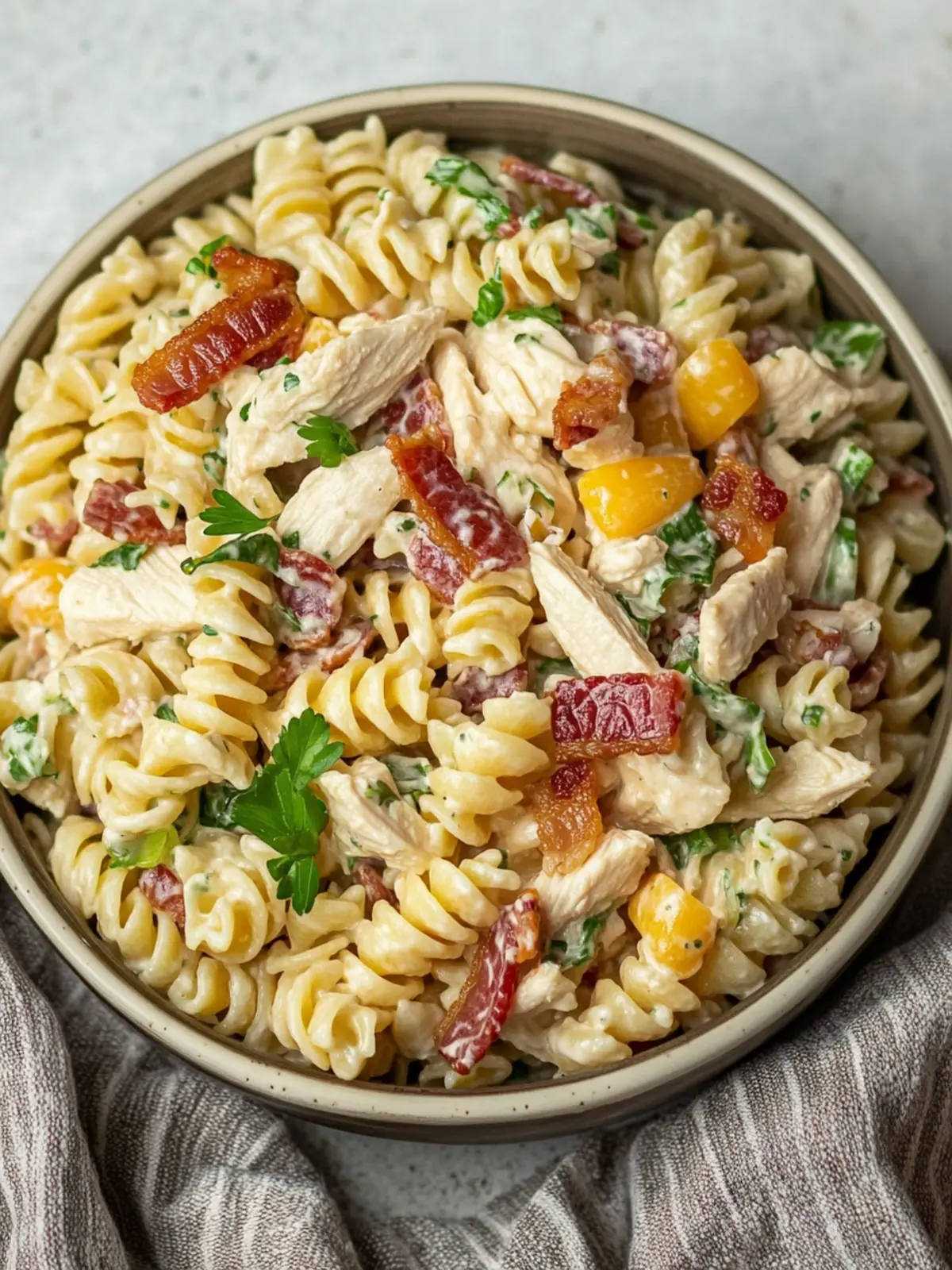 Irresistible Chicken Bacon Ranch Pasta Salad to Wow Your Guests 4 Chicken Bacon Ranch Pasta Salad
