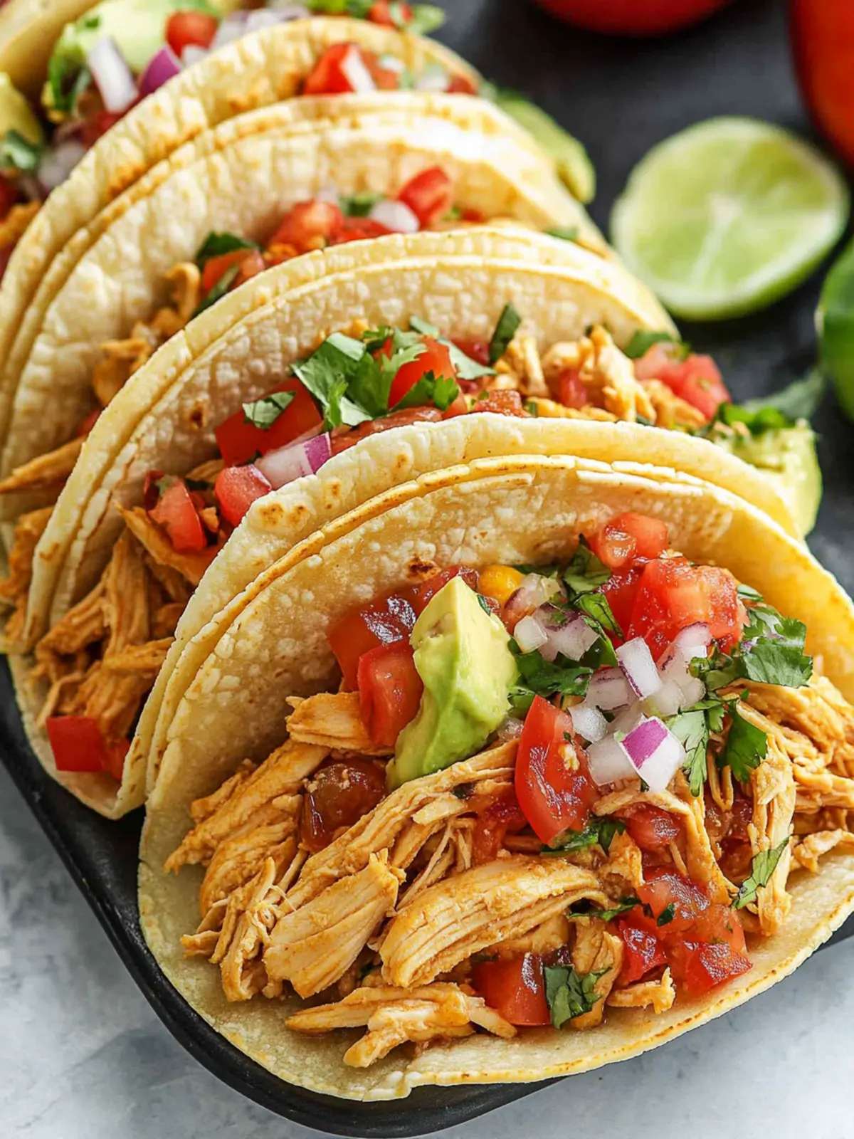 Easy Crockpot Chicken Tacos: Flavor-Packed Dinner Delight 5 Crockpot Chicken Tacos
