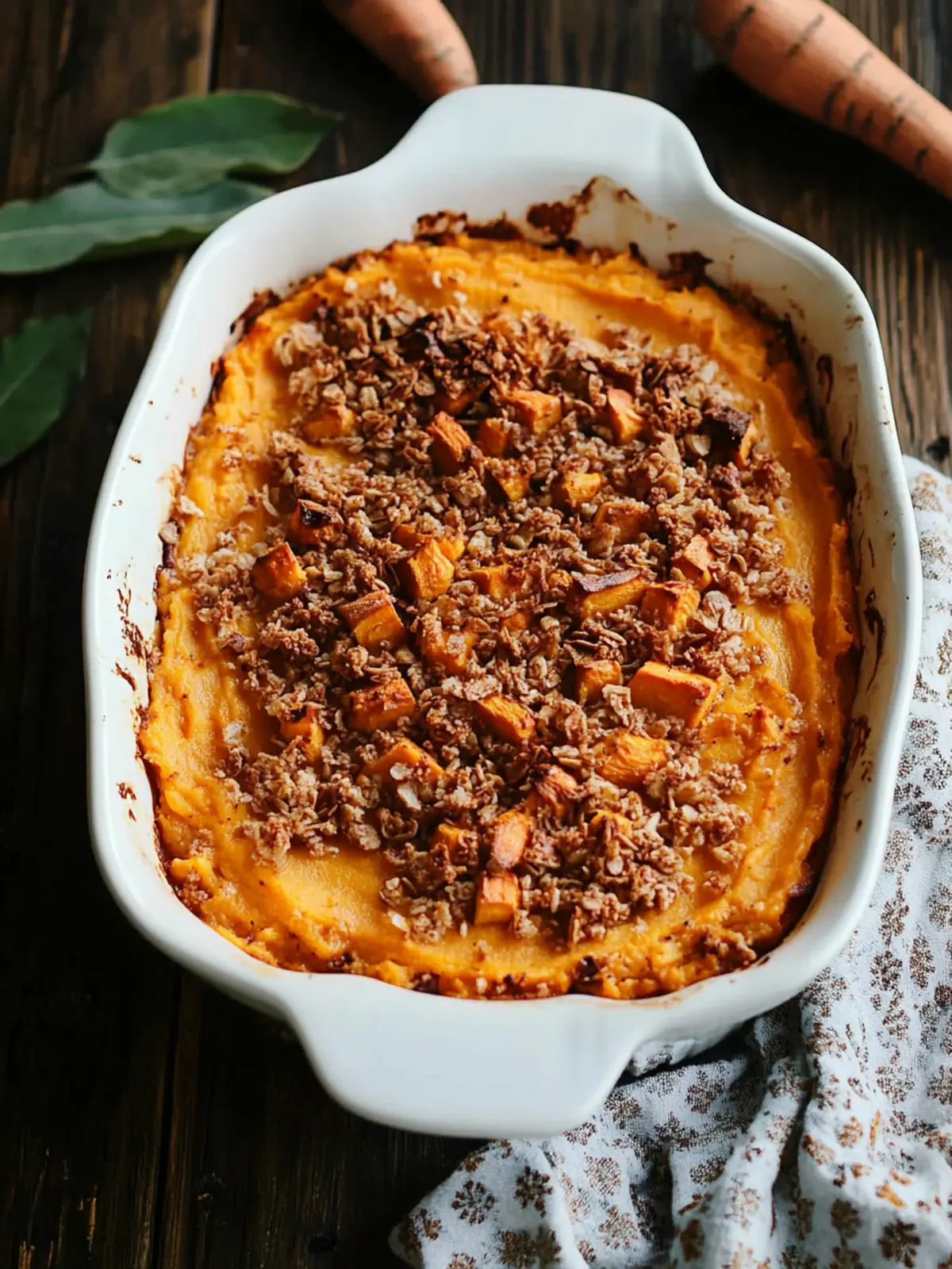 Delicious Sweet Potato Casserole with Crunchy Pecan Topping 3 Sweet Potato Casserole