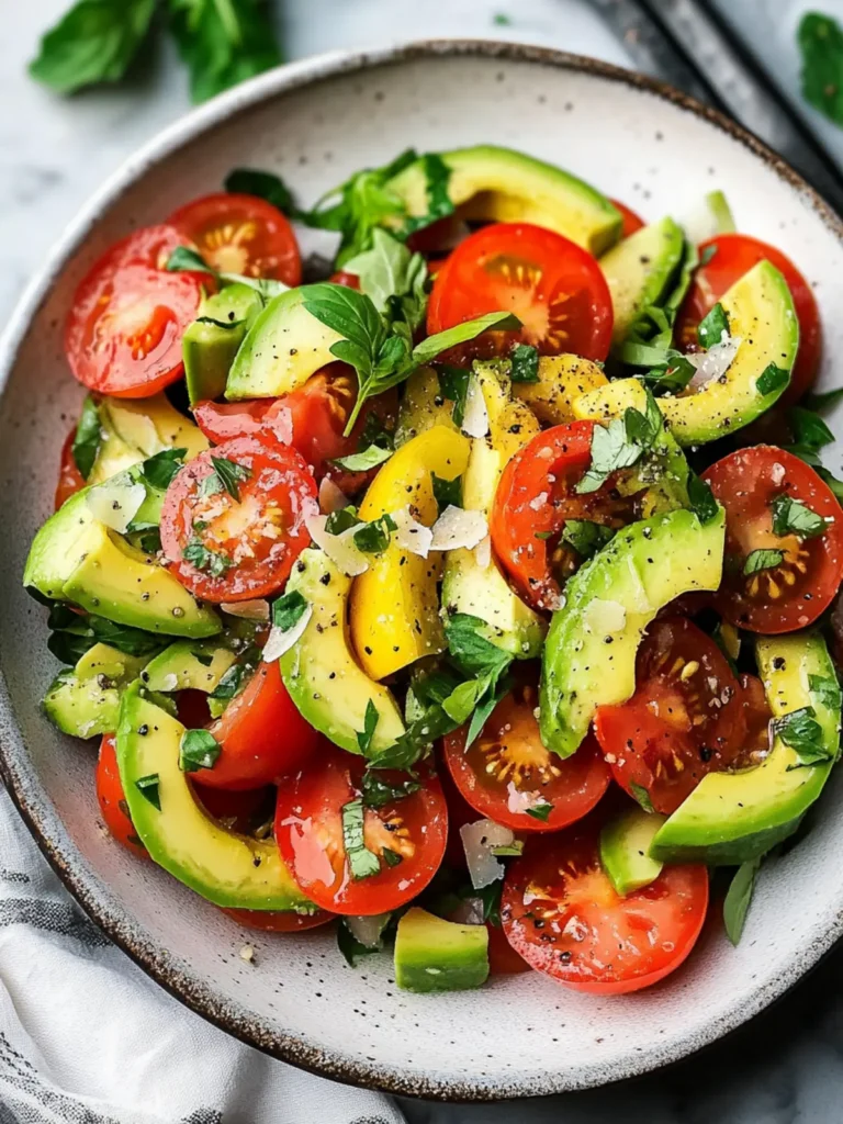 Simple Tomato and Avocado Salad