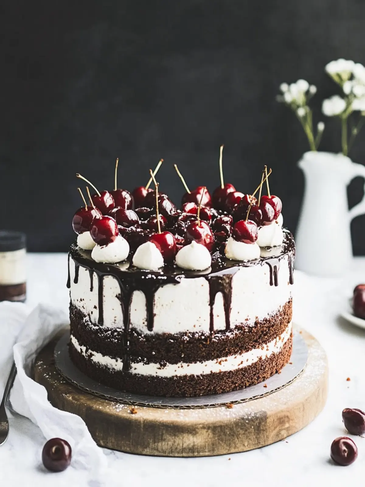 Decadent Black Forest Cake with Brandy Cherry Bliss 2 Black Forest Cake