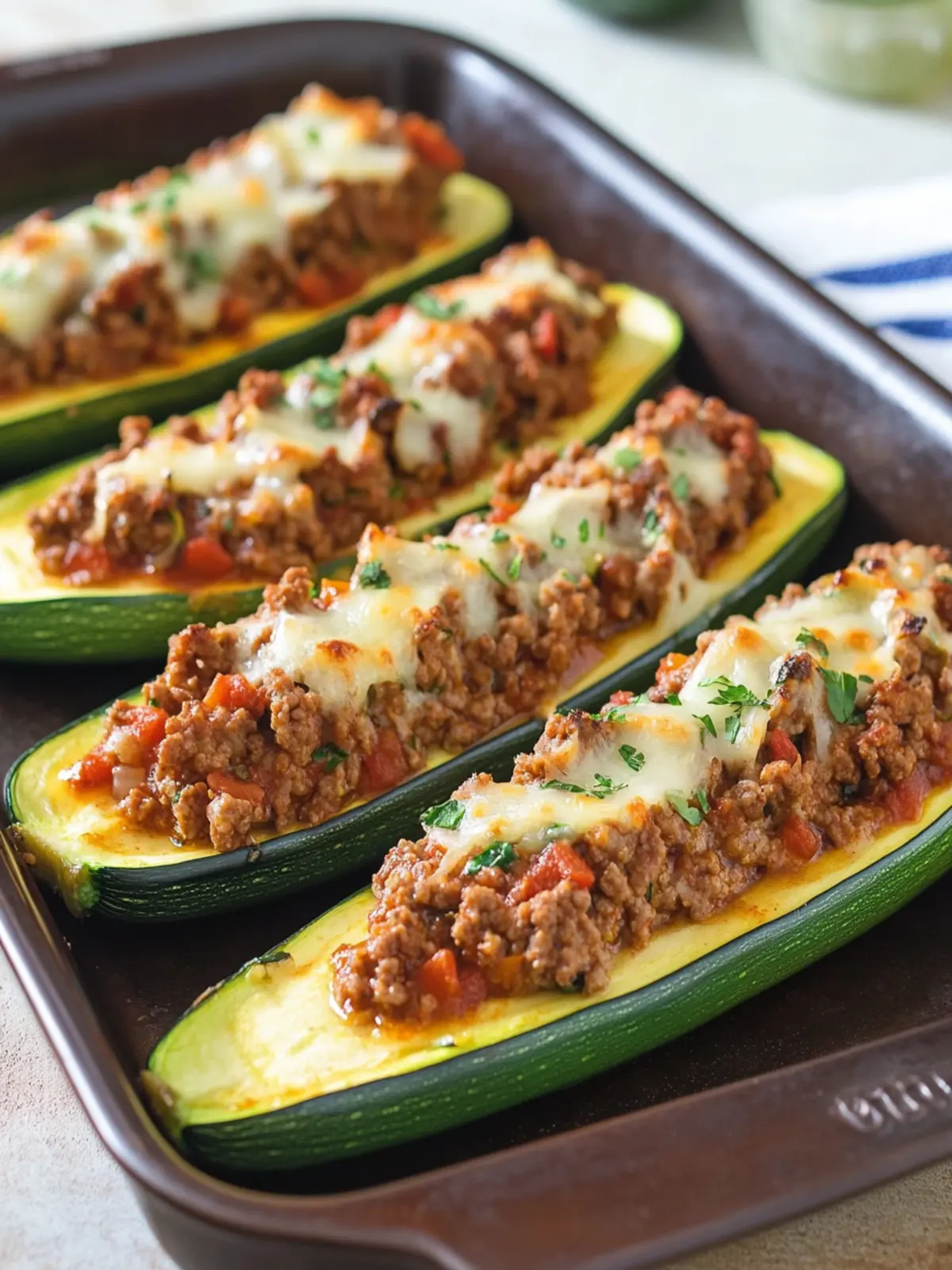 Savory Ground Beef Stuffed Zucchini for a Cozy Dinner Delight 2 Ground Beef Stuffed Zucchini