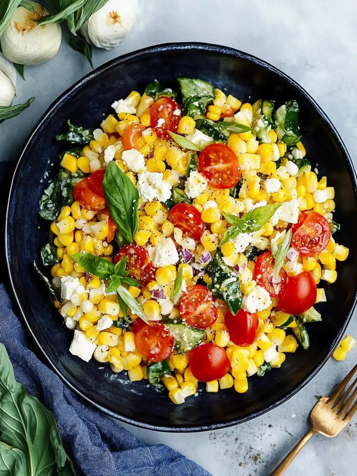 Zesty Corn Salad with Tomatoes and Feta to Brighten Your Day 2 Corn Salad