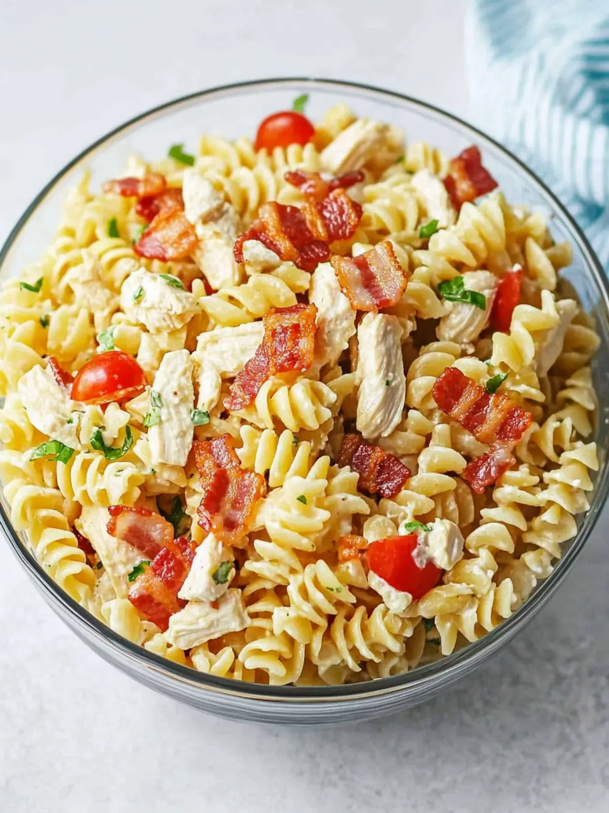 Ultimate Chicken Bacon Ranch Pasta Salad for Home Chefs 3 Chicken Bacon Ranch Pasta Salad