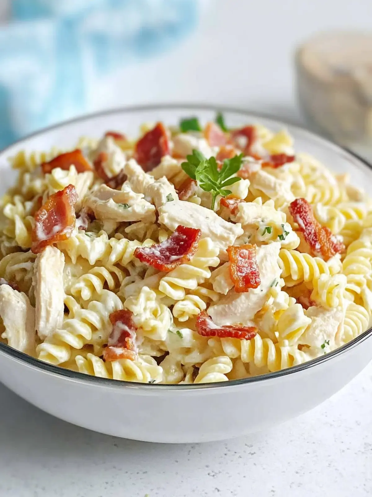 Irresistible Chicken Bacon Ranch Pasta Salad for Easy Meals 4 Chicken Bacon Ranch Pasta Salad