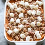 Sweet Potato Casserole with Marshmallows and Pecan Delights 6 Sweet Potato Casserole with Marshmallows and Pecan Streusel
