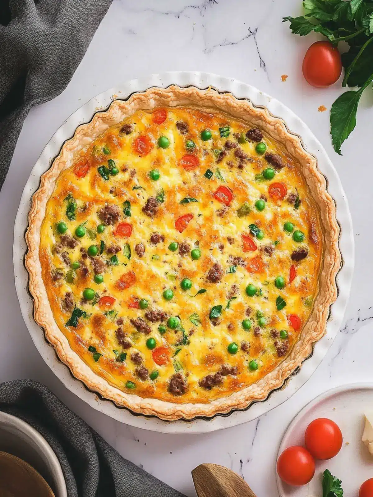Savory Hamburger Quiche: A Twist on Classic Comfort Food 4 Hamburger Quiche