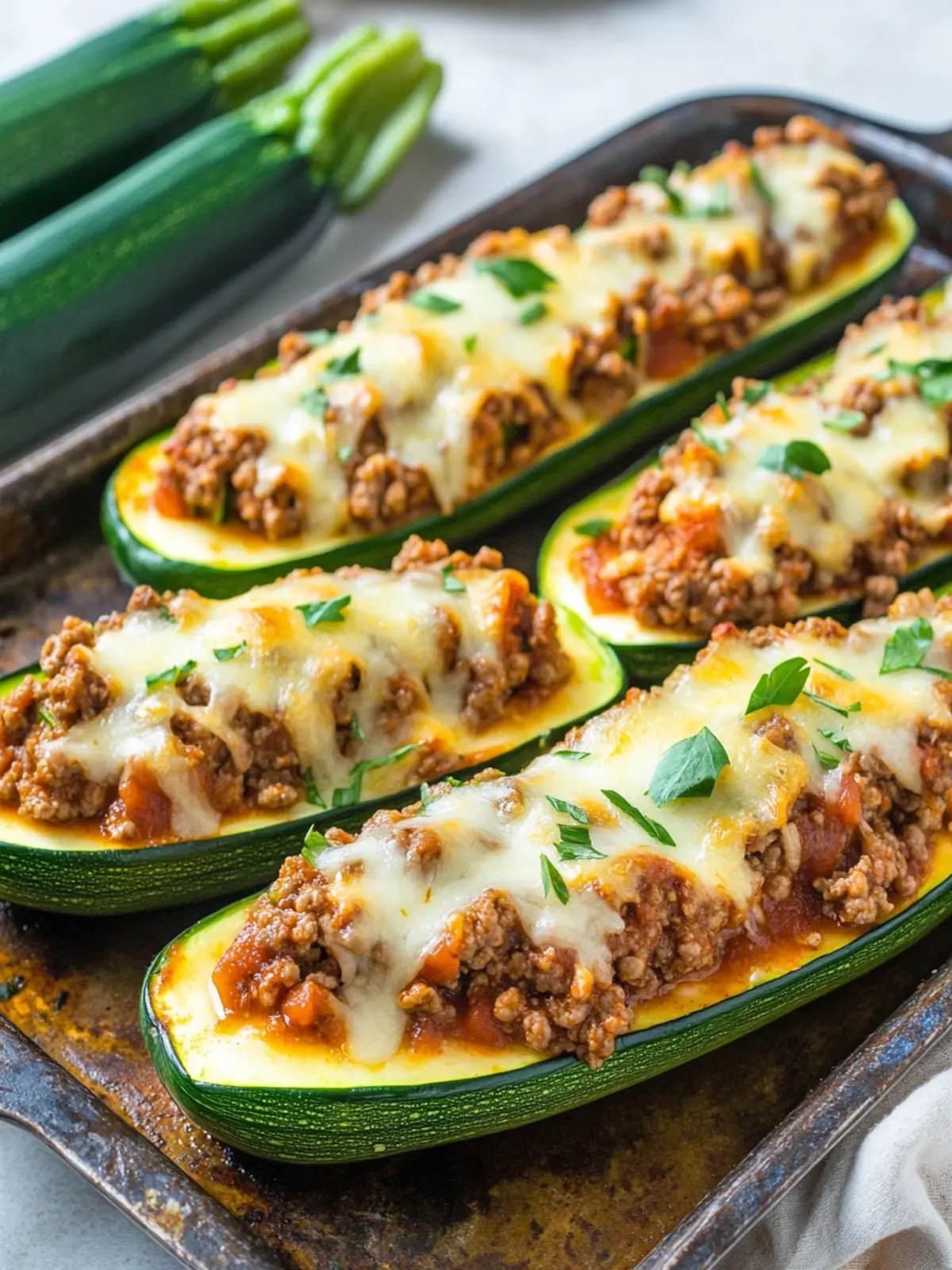 Savory Ground Beef Stuffed Zucchini for a Cozy Dinner Delight 4 Ground Beef Stuffed Zucchini