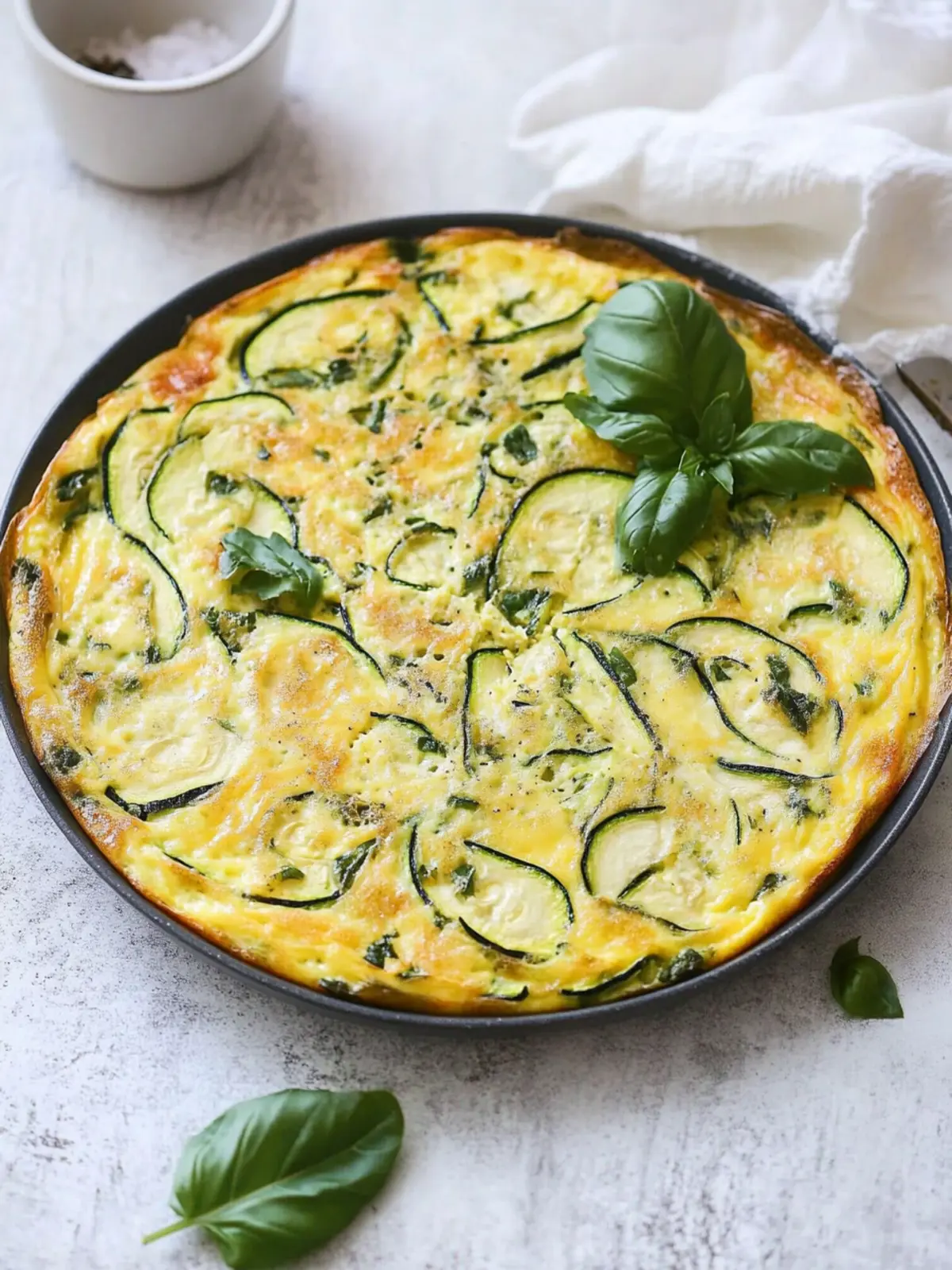 Cheesy Summer Zucchini Frittata with Fresh Basil Delight 4 Cheesy Summer Zucchini Frittata with Fresh Basil