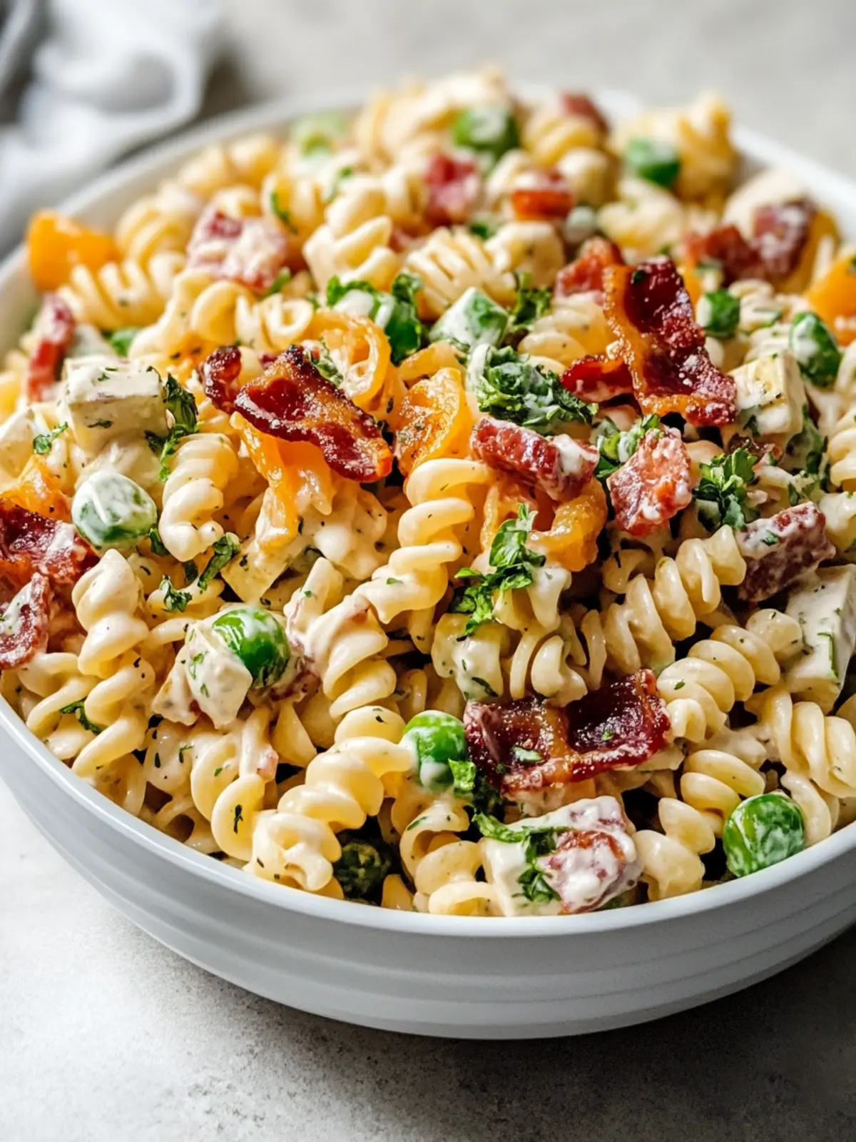 Bacon Ranch Pasta Salad: A Flavor-Packed Homemade Delight 4 Bacon Ranch Pasta Salad