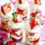 Delightful Strawberry Shortcake Trifles in Mason Jars 6 Strawberry Shortcake Trifles