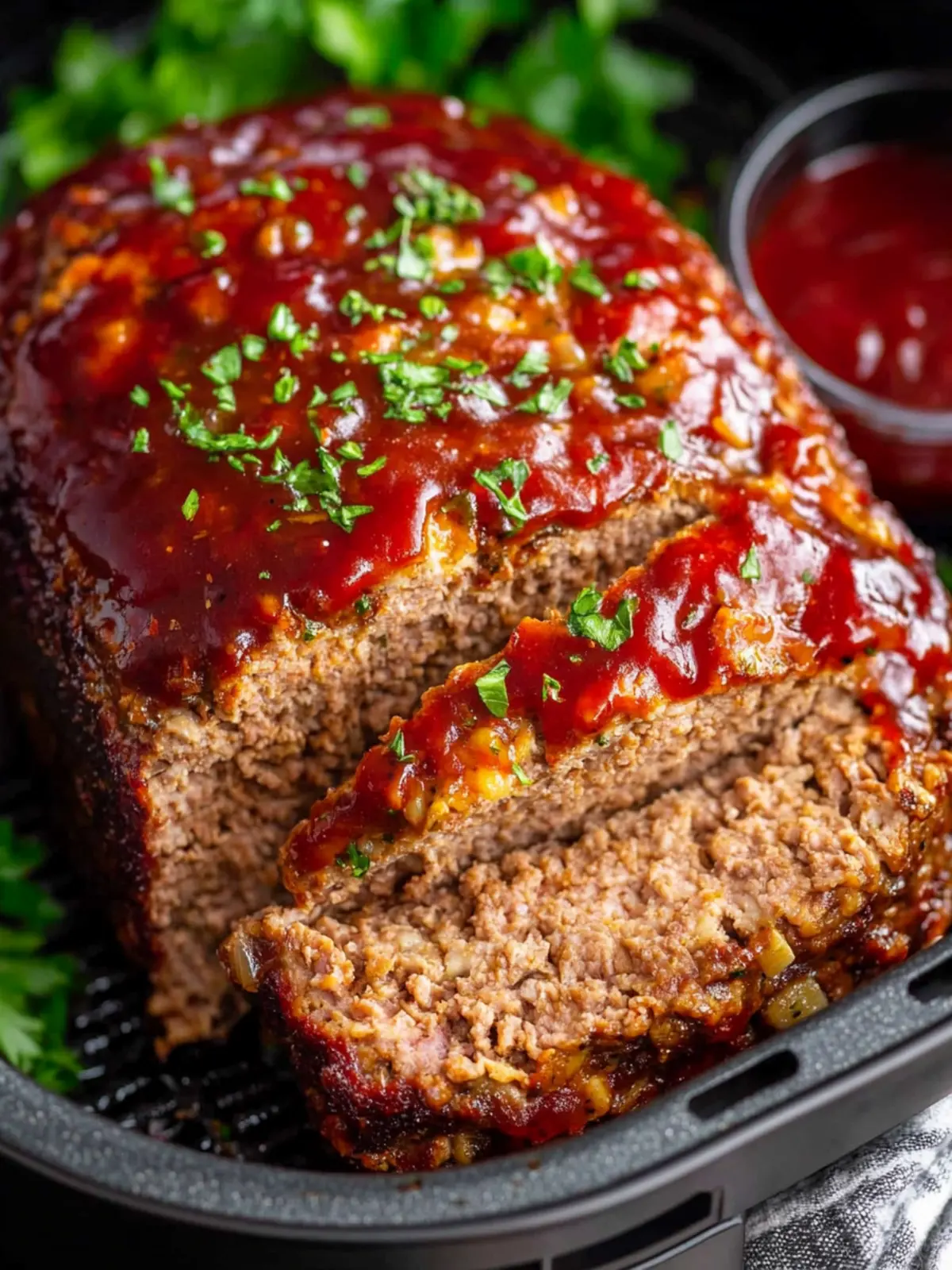 Savory Air Fryer Meatloaf: Quick Comfort Food Delight 2 Air Fryer Meatloaf