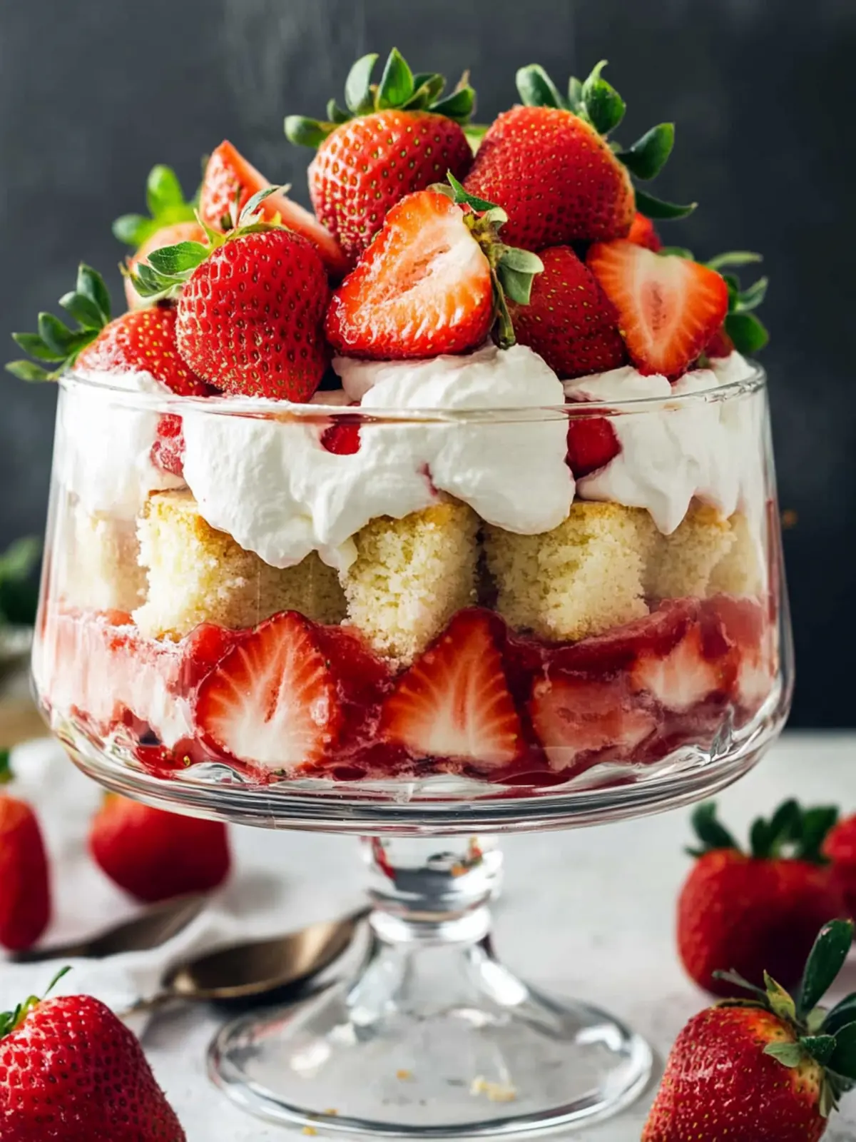 Delicious Strawberry Shortcake Trifle: An Easy Sweet Treat 3 Strawberry Shortcake Trifle