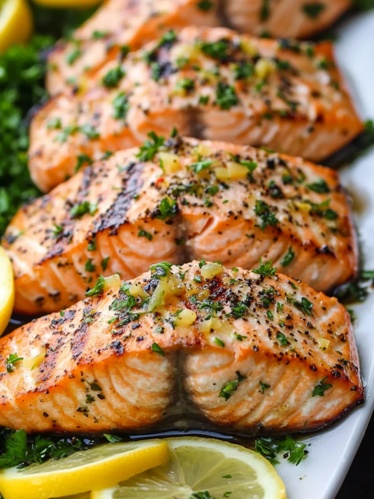 Lemon Garlic Herb Grilled Salmon for a Flavorful Feast 2 Lemon Garlic Herb Grilled Salmon
